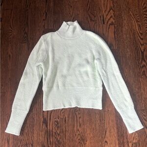 Zara Green Cowl Neck Sweater Cropped
